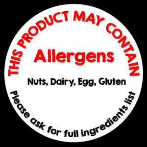 Custom Allergen Stickers