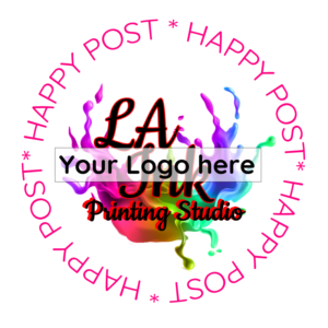 Happy post logo sticker