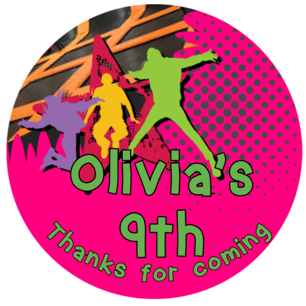 Flipout/Trampoline Themed Design Invites - Image 4