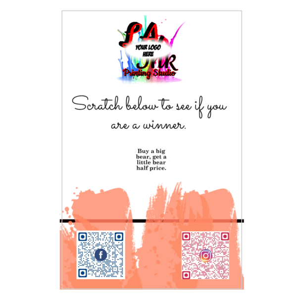 Peach Swash Scratch Card 50pk