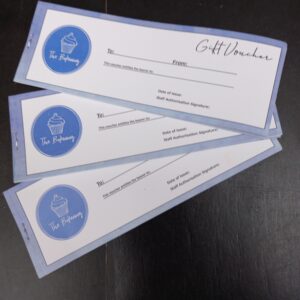 Gift Voucher booklet