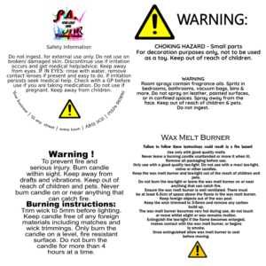 Safety Information Stickers