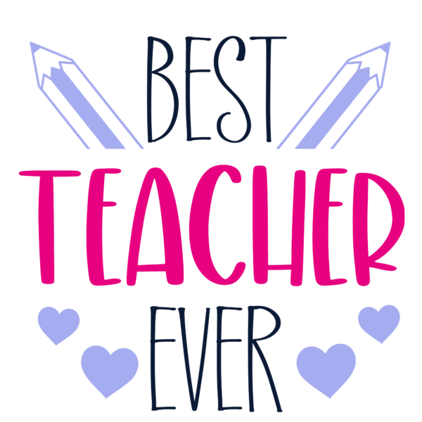 Best teacher hot pink