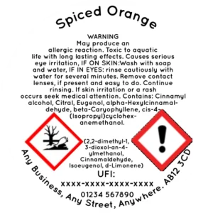 Diffuser CLP & Safety Stickers