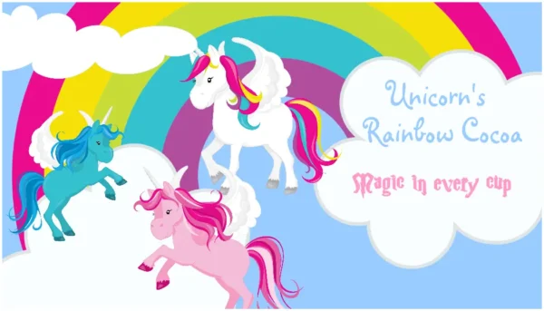 Rainbow Unicorn Design Invites - Image 2
